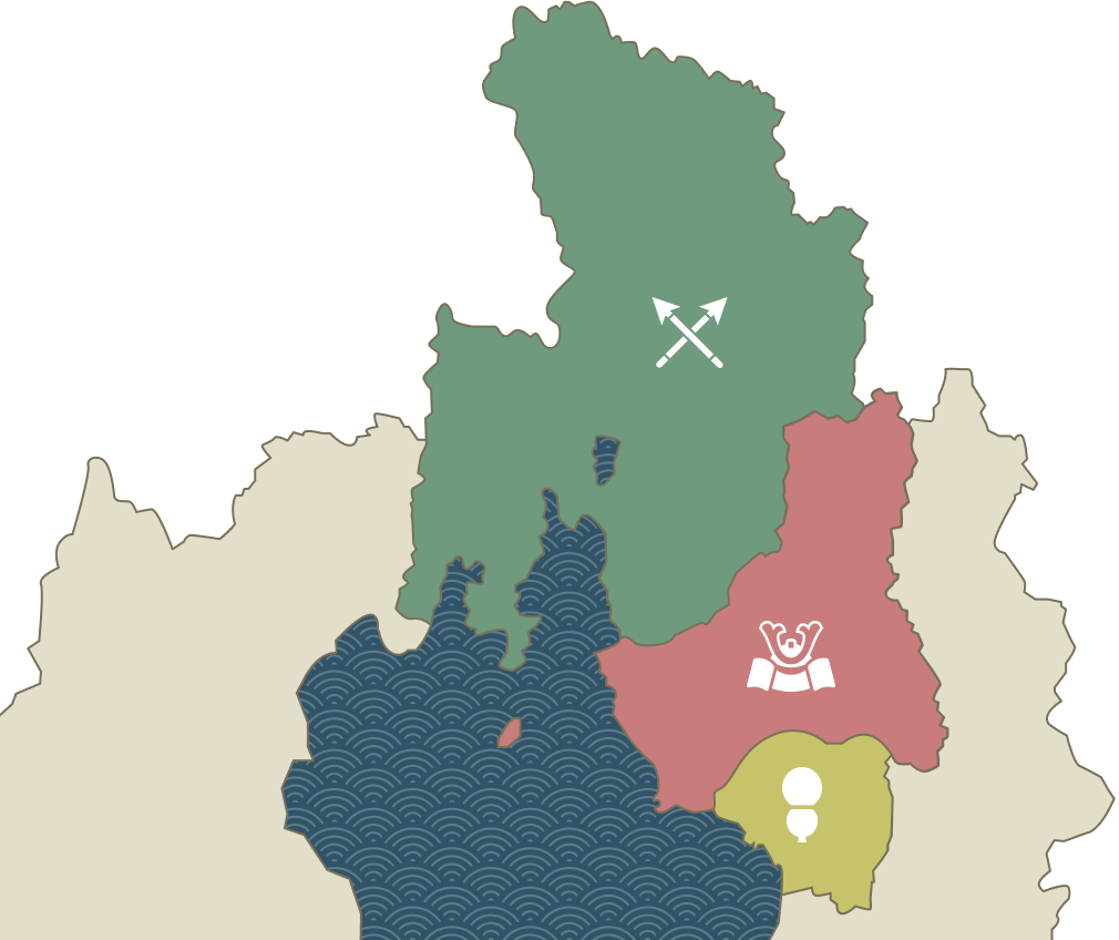 滋賀県北西部の地図