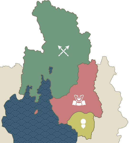 滋賀県北西部の地図